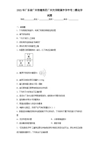 2021年广东省广州市越秀区广州大学附属中学中考二模化学试题（含解析）