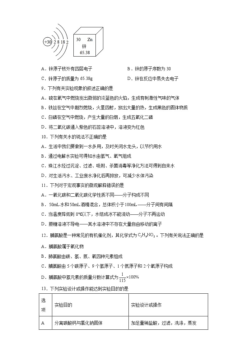 2023年辽宁省沈阳市第一二六中学教育集团中考三模化学试题（含解析）02