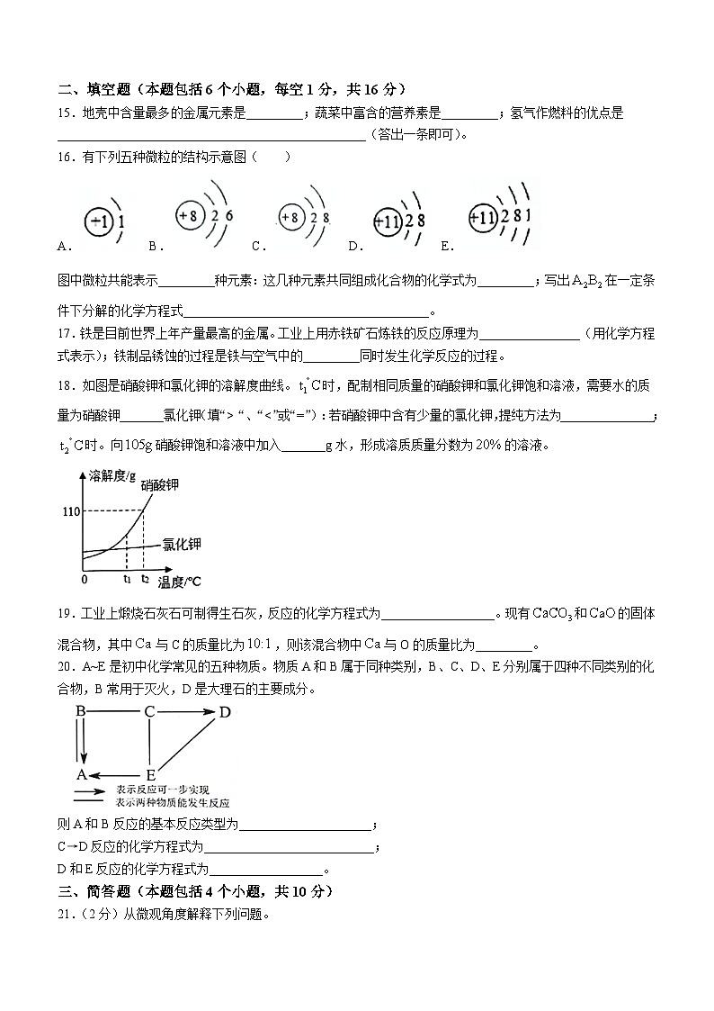 2023年河南省周口市西华县中考二模化学试题（含答案）第3页