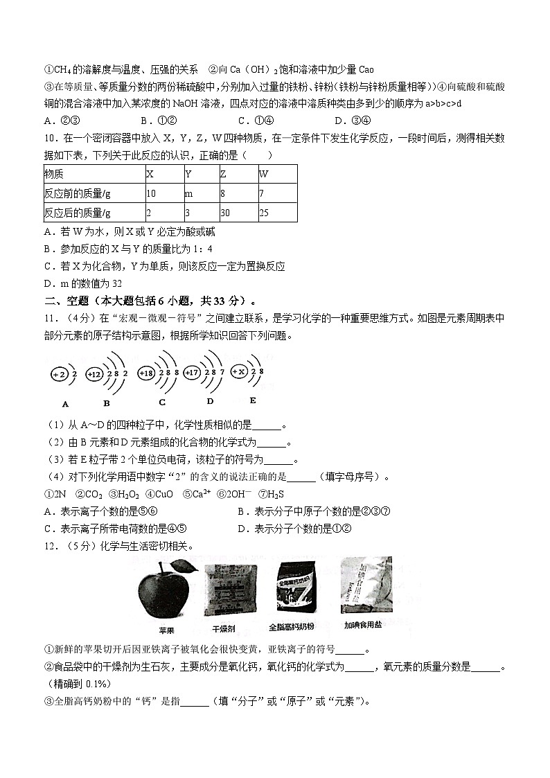 2023年黑龙江省大庆市杜尔伯特蒙古族自治县中考一模化学试题（含答案）03