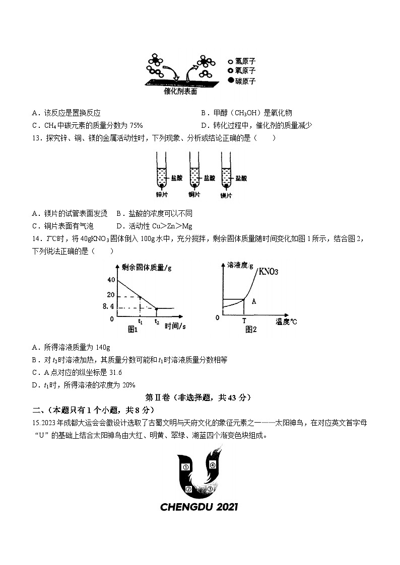 2023年四川省成都市成华区中考二诊化学试题（含答案）03