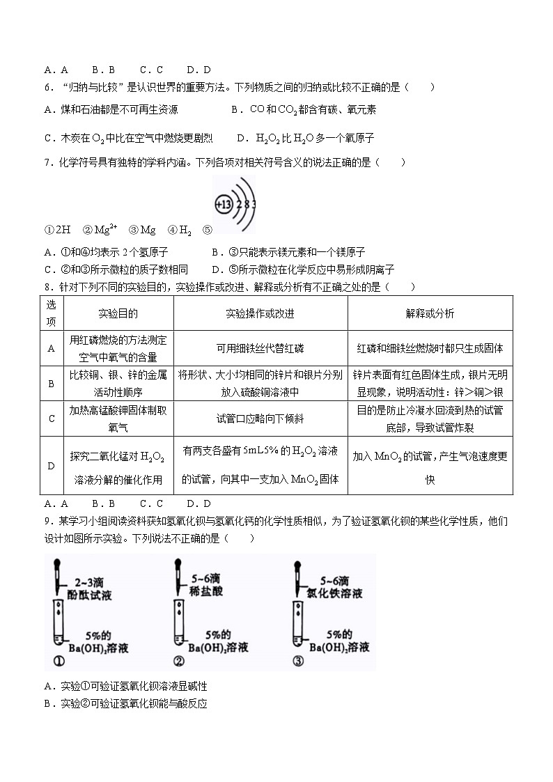 2023年陕西省渭南市合阳县中考二模化学试题（含答案）第2页