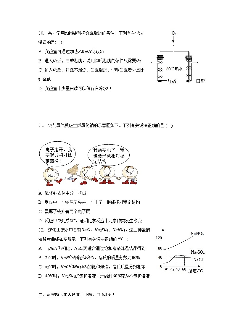 2023年安徽省中考化学试卷及答案解析03