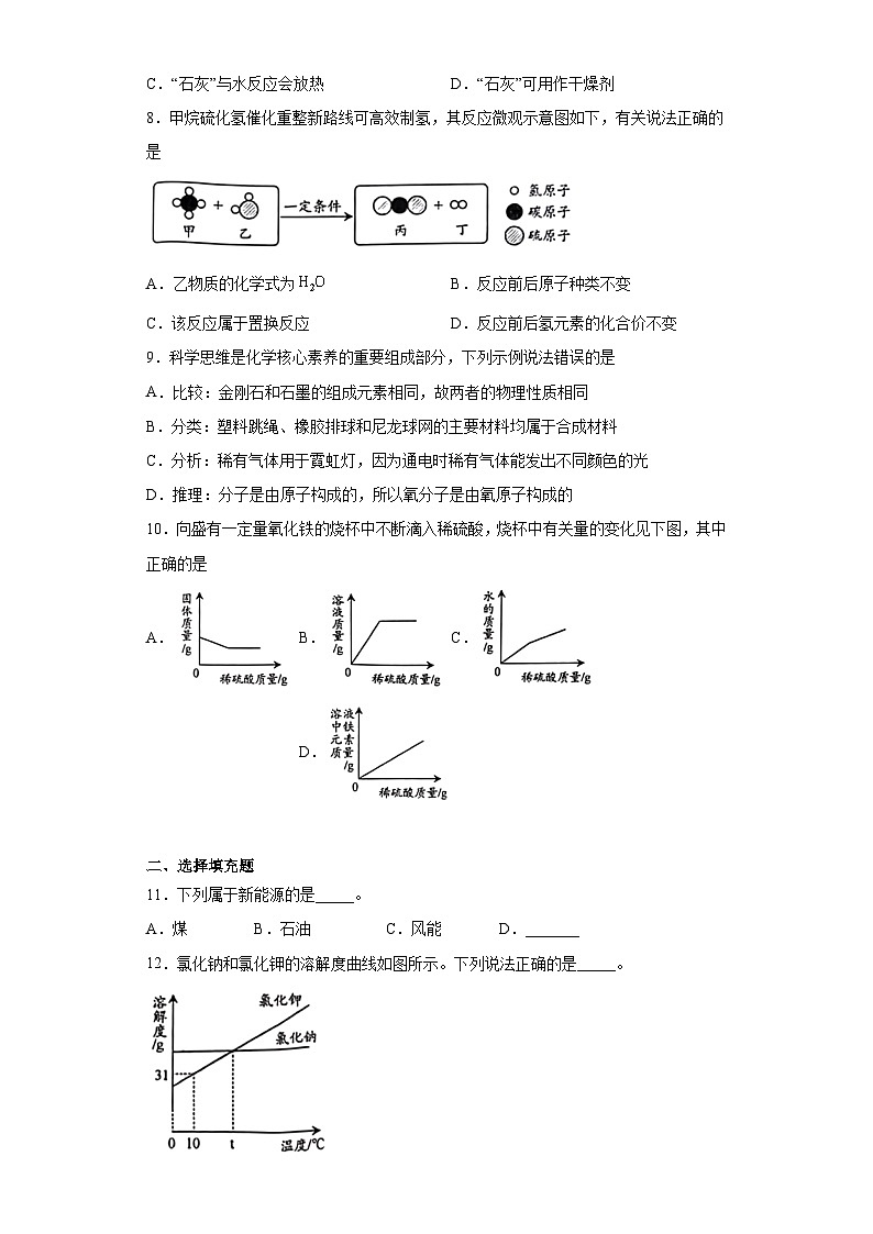 2023年江西省中考化学真题（含解析）02