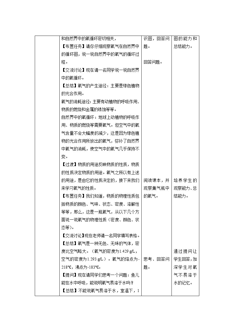 【上教版九年级化学上册】《性质活泼的氧气》第1课时示范公开课教案02