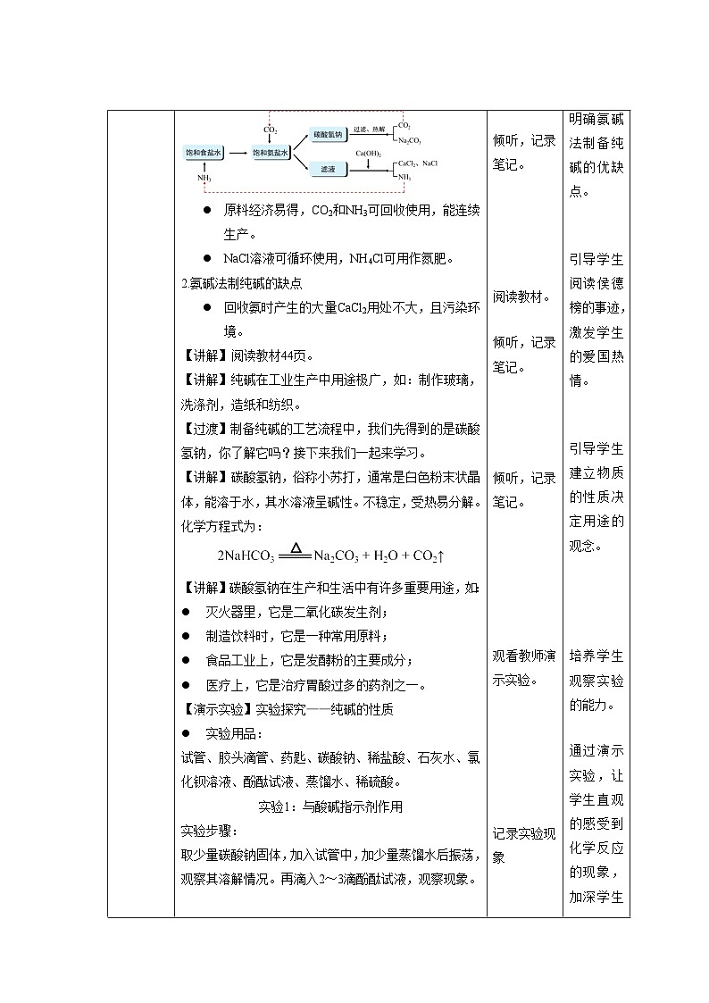 鲁教版九年级化学下册《海水“制碱”》示范公开课教案03