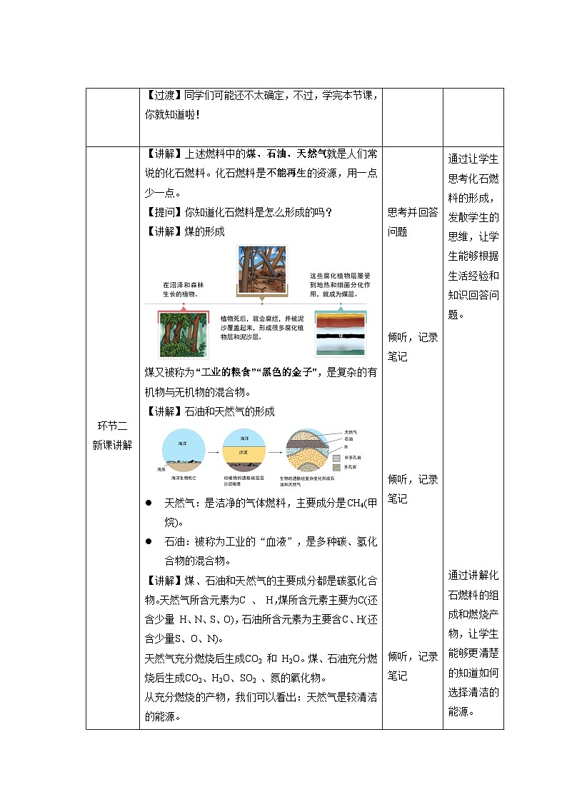 鲁教版九年级化学上册《化石燃料的利用》第1课时示范课教案02