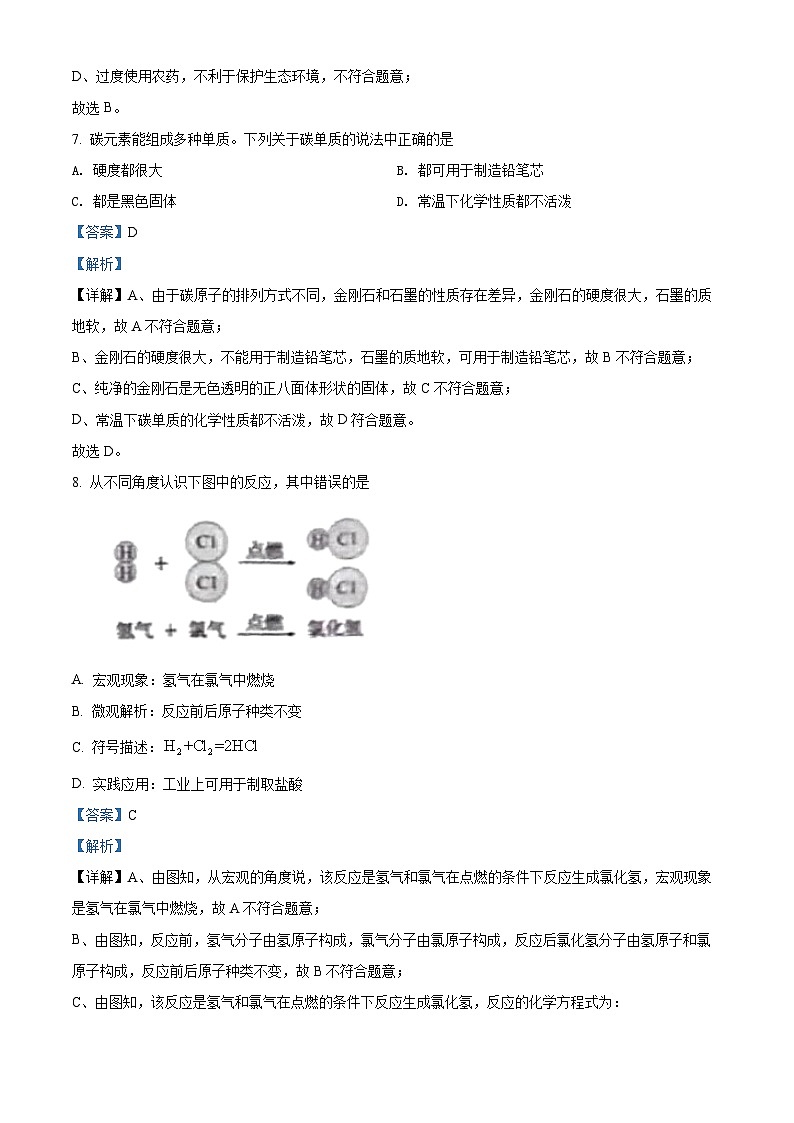 2022年吉林省中考化学真题（解析版）03