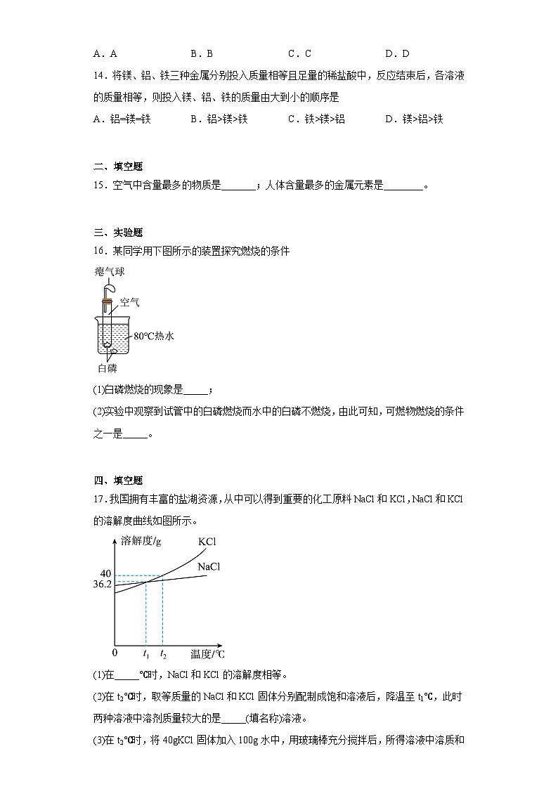 2023年河南省濮阳市南乐县中考三模化学试题（含解析）第3页
