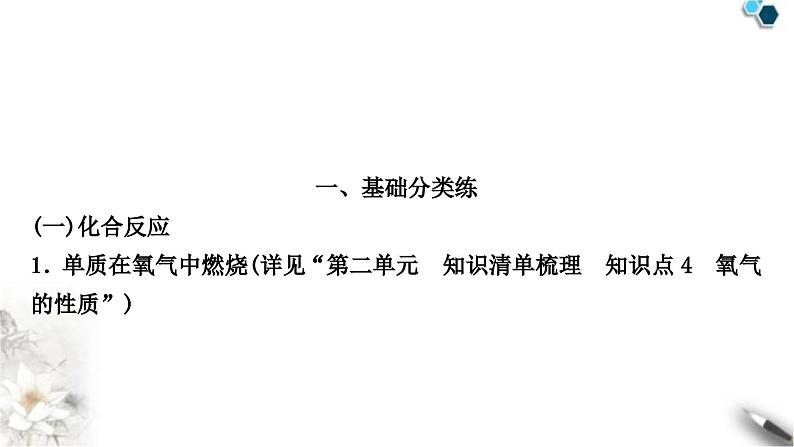 人教版中考化学复习重难突破2化学方程式的书写练习课件03