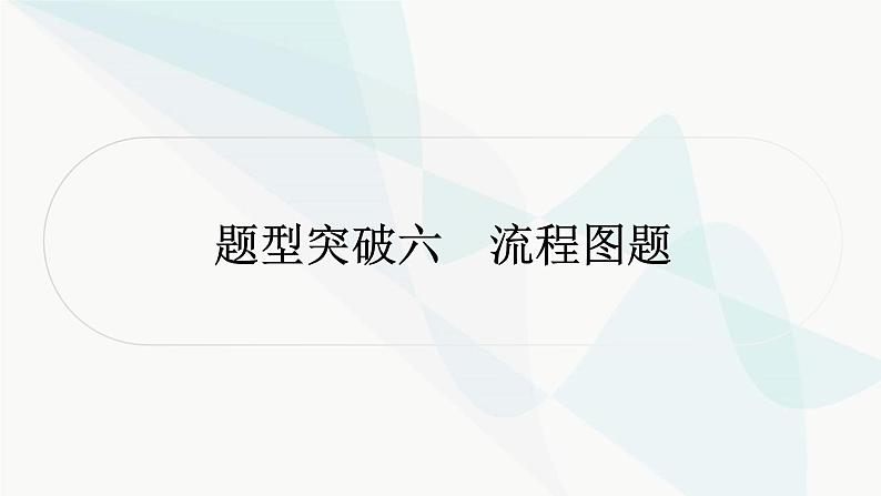 人教版中考化学复习题型突破六流程图题课件第1页