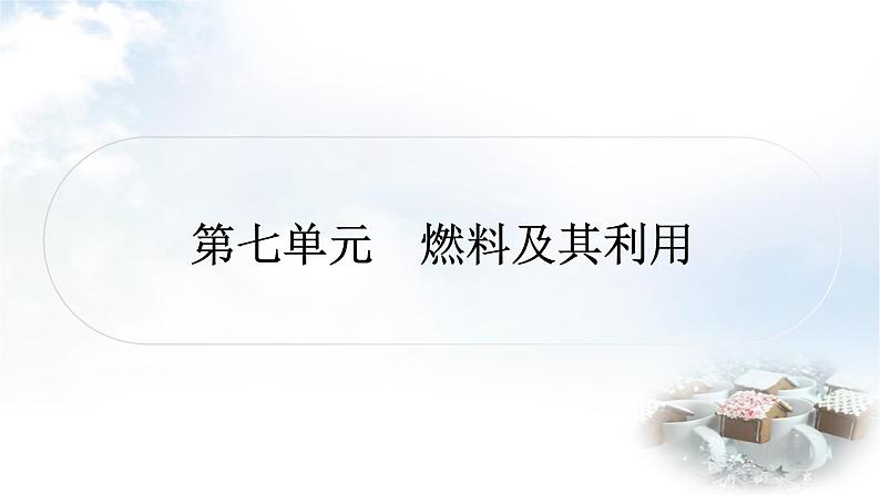 人教版中考化学复习第七单元燃料及其利用练习课件01