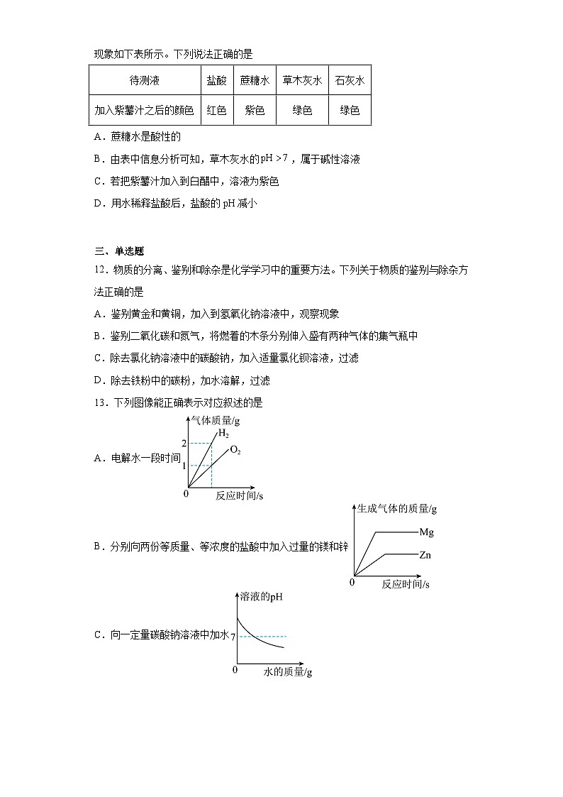 2023年河南省焦作市示范区中考三模化学试题（含答案）03