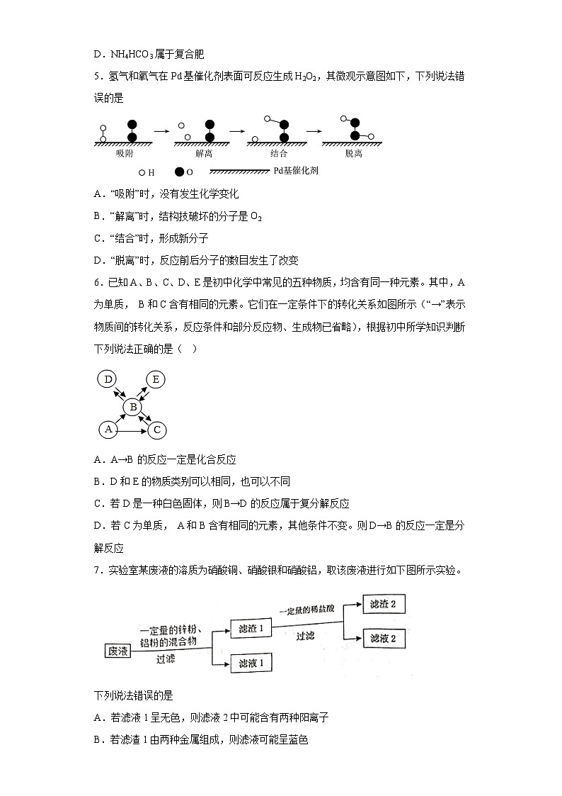 2023年湖北省武汉市江夏区中考三模化学试题（含答案）02