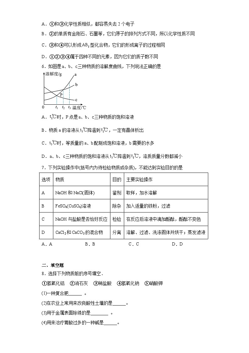 2023年四川省资阳市安岳县中考二模化学试题（含解析）第2页