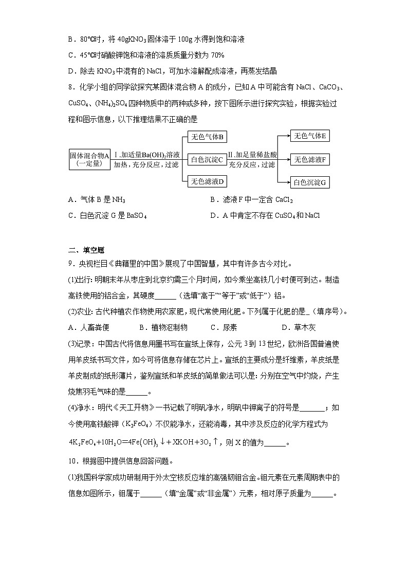 2023年山东省枣庄市市中区中考三模化学试题（含解析）03