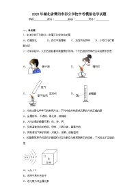 2023年湖北省黄冈市部分学校中考模拟化学试题（含解析）