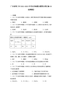 广东省卷三年（2021-2023）中考化学真题分题型分类汇编-03选择题②