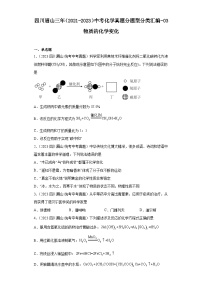 四川眉山三年（2021-2023）中考化学真题分题型分类汇编-03物质的化学变化