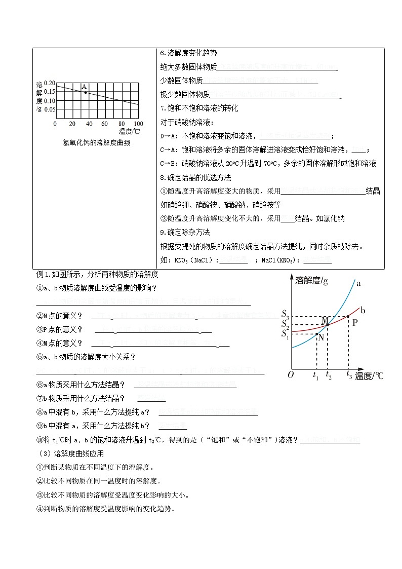 第10课  课题2溶解度-九年级化学下学期课后培优分级练（人教版）03