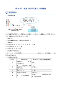 人教版九年级下册课题2 化学元素与人体健康精品同步达标检测题