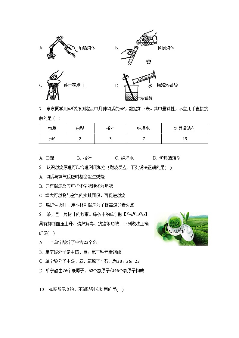 2023年山东省淄博十一中中考化学一模试卷（五四学制）（含解析）02