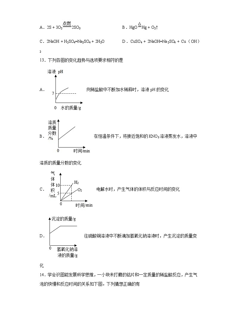 2023年河南省信阳市罗山县彭新镇一中中考二模化学试题（含解析）第3页