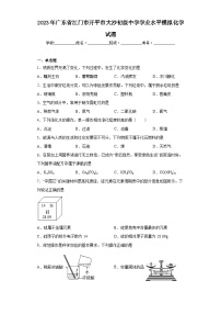 2023年广东省江门市开平市大沙初级中学学业水平模拟化学试题（含解析）