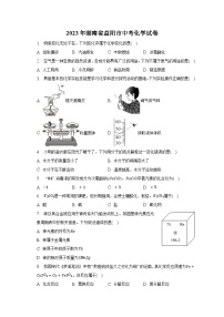 2023年湖南省益阳市中考化学试卷（含解析）