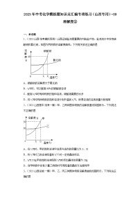 2023年中考化学模拟题知识点汇编专项练习（山西专用）-09溶解度②