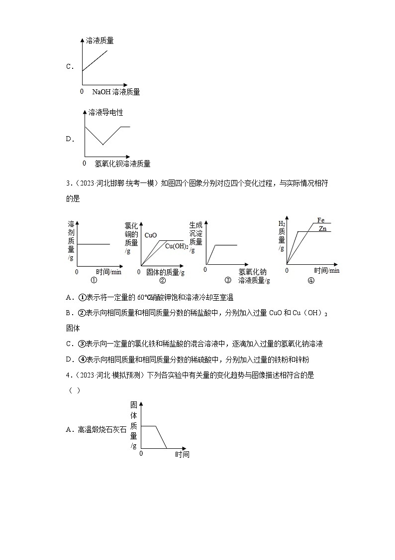 2023年中考化学模拟题知识点汇编专项练习（河北专用）-13金属和金属矿物③第2页