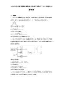 2023年中考化学模拟题知识点汇编专项练习（河北专用）-20推断题