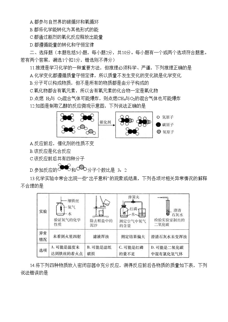 山东省烟台市招远市2022-2023学年九年级下学期期末考试化学试题（含答案）03