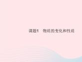 2023九年级化学上册第1单元走进化学世界课题1物质的变化和性质课件新版新人教版