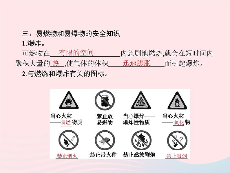 2023九年级化学上册第7单元燃料及其利用课题1燃烧和灭火课件新版新人教版04