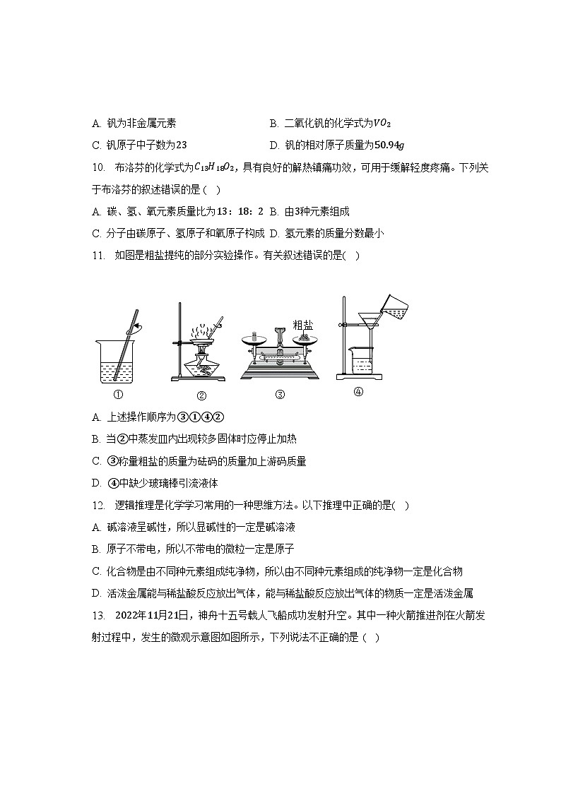 2023年江苏省无锡市滨湖区重点中学中考化学二模试卷第2页