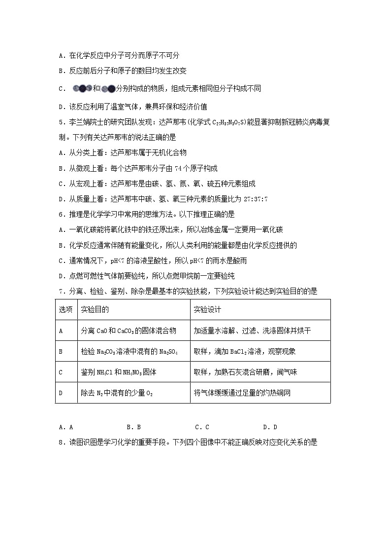 _2021年内蒙古鄂尔多斯中考化学真题及答案02