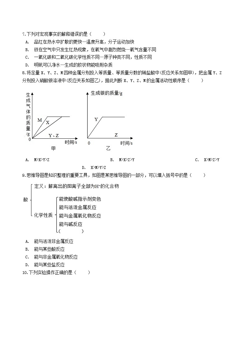 _2021年湖北省黄石市中考化学真题及答案02