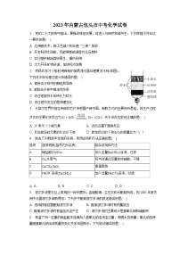 2023年内蒙古包头市中考化学试卷(含答案解析)