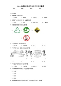 2023年黑龙江省牡丹江市中考化学真题（含解析）