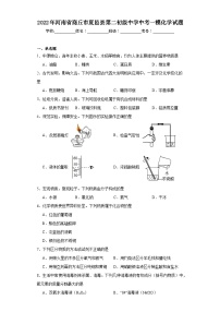 2022年河南省商丘市夏邑县第二初级中学中考一模化学试题（含解析）