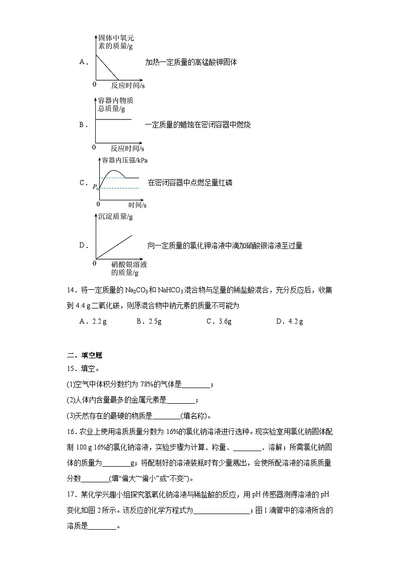 2023年河南省商丘市夏邑县第二初级中学三模化学试题（含解析）03