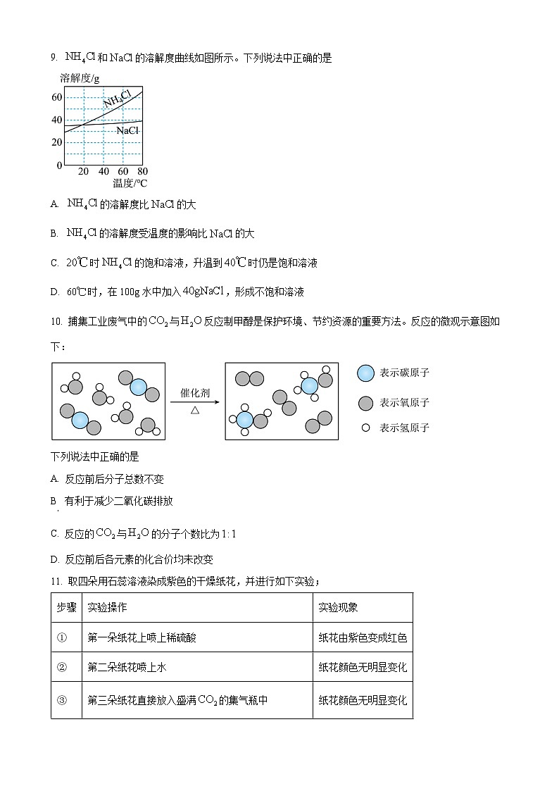 2023年江苏省连云港市中考化学真题及答案解析03
