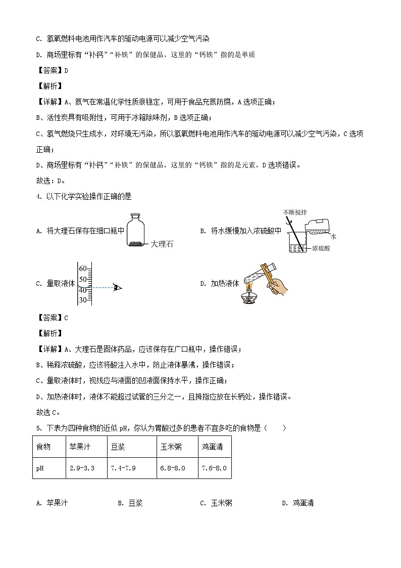 _2023年四川眉山中考化学真题及答案第2页