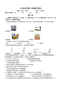 山东省德州市平原县第二中学等三校2022-2023学年九年级上学期期中联考化学试题