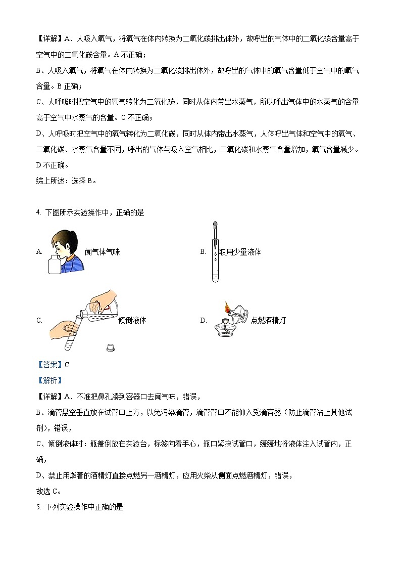 甘肃省定西市2022-2023学年九年级上学期10月月考化学试题（解析版）第2页