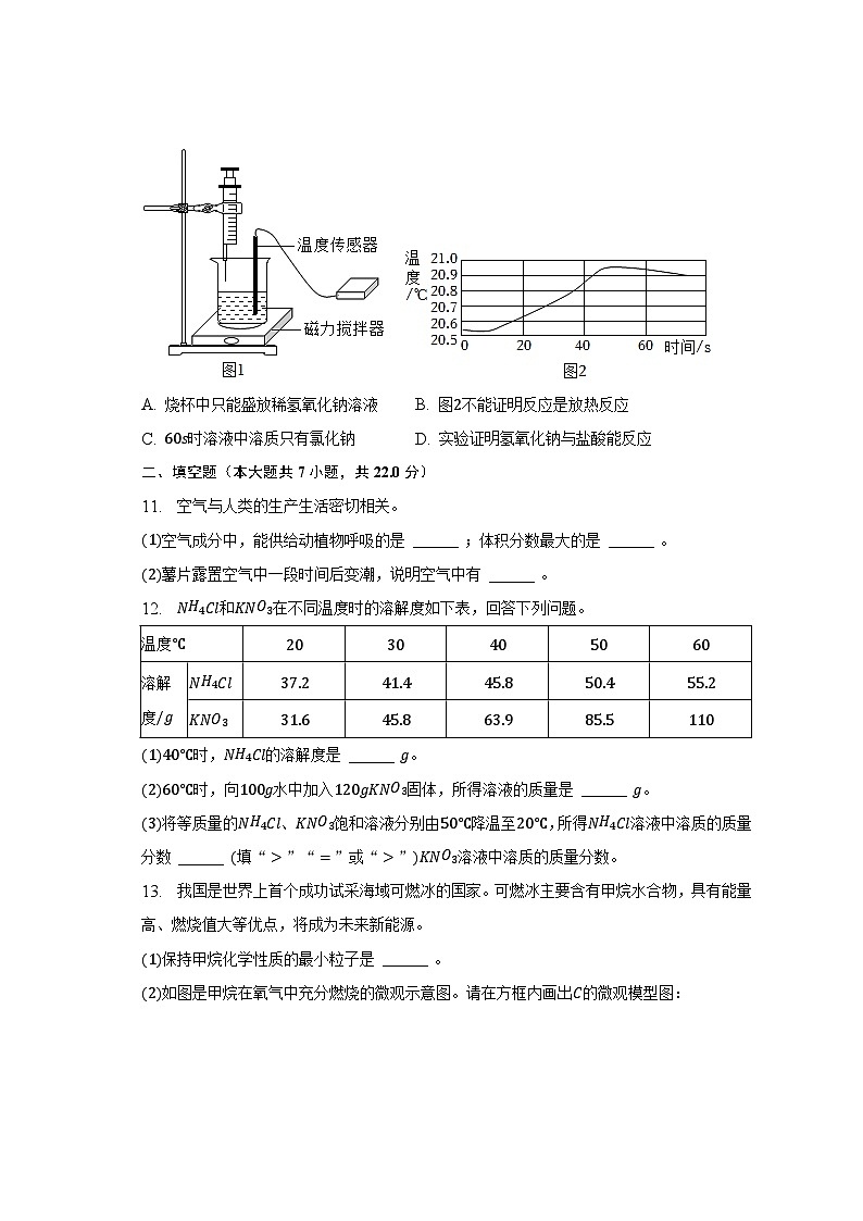 2023年吉林省白山八中、白山九中、白山十六中、白山二十一中中考化学模拟试卷-普通用卷第3页