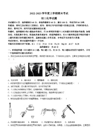 山东省济南市钢城区2022-2023学年八年级上学期期末化学试题（含答案）