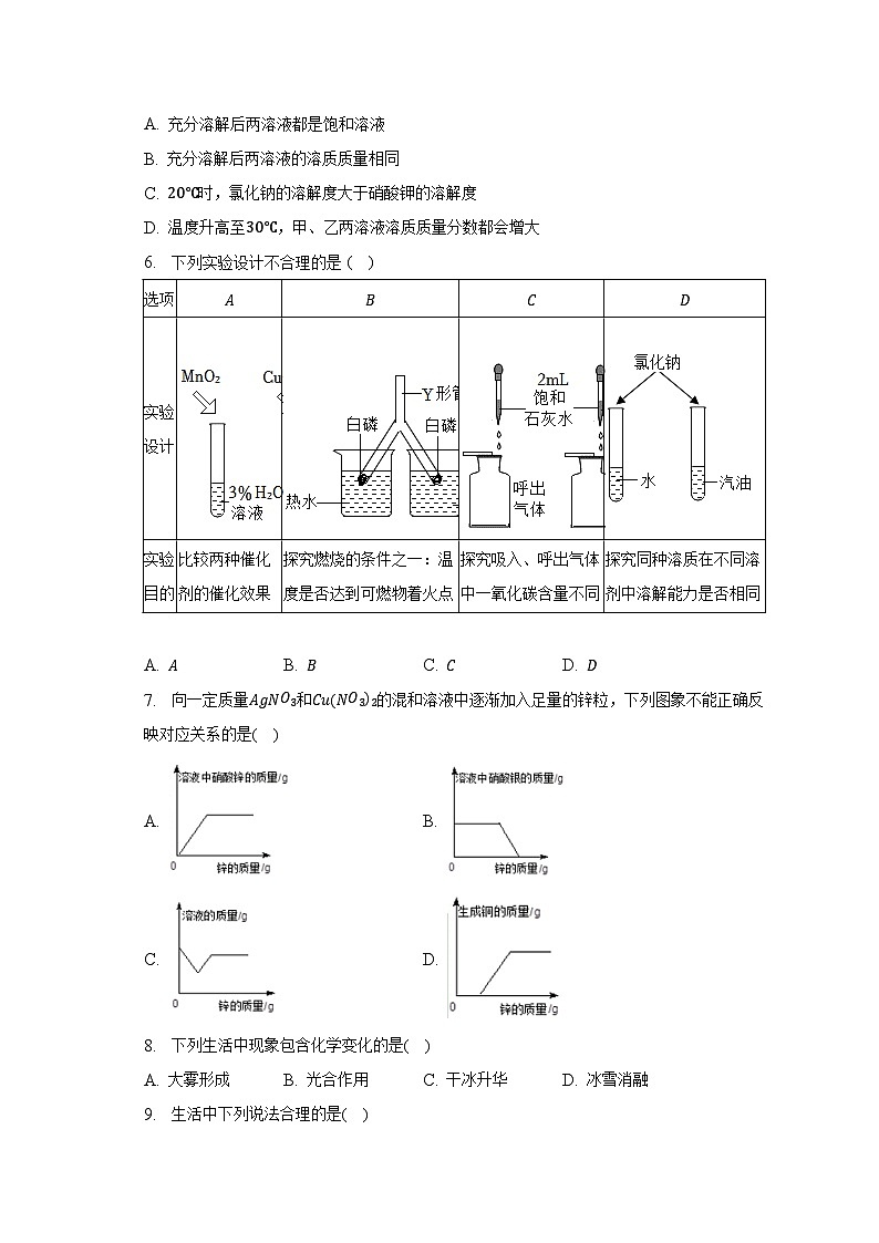 2023年河北省石家庄重点教育集团中考化学三模试卷02