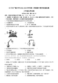 广东省江门市广雅学校2022-2023学年八年级下学期期中化学试题(无答案)